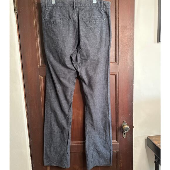 RAG & BONE | Gray Flannel Straight Leg Trouser Pants Slim Fit  | Size 34x34 - Picture 2 of 5
